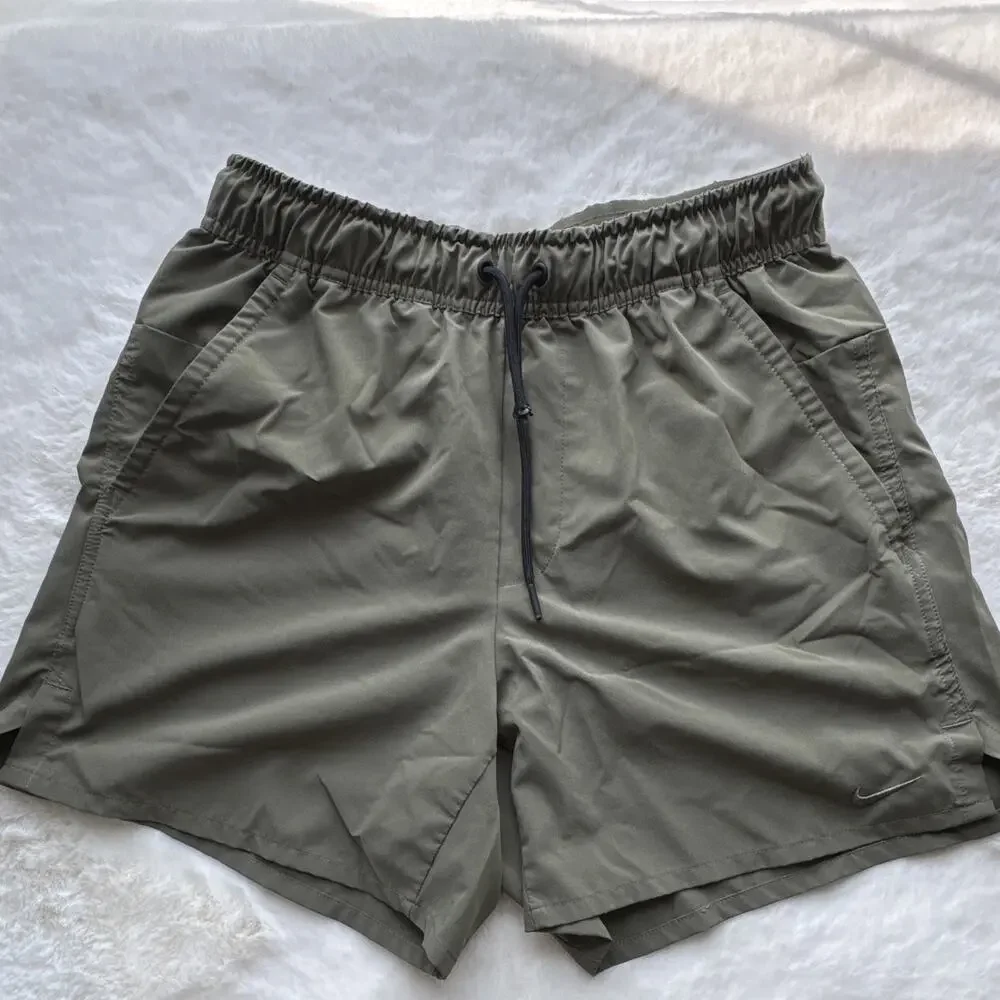 Nike Dri-FIT Men’s Green Athletic Activewear Shorts 5
